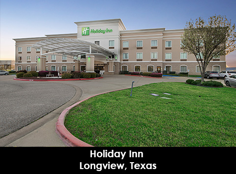 Holiday Inn Longview North exterior and covered entrance